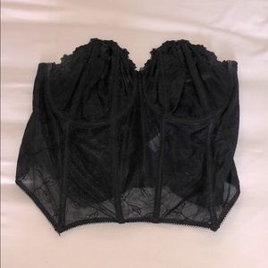 Elomi Black Lace Bustier - 46G